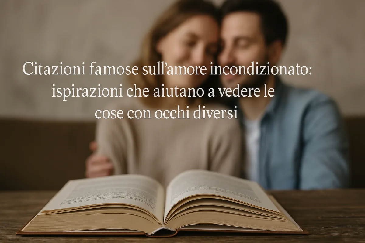 Pagine di un libro aperto con testo in corsivo su sfondo di legno scuro e tazza di caffè, che rappresenta la lettura consapevole di un romanzo